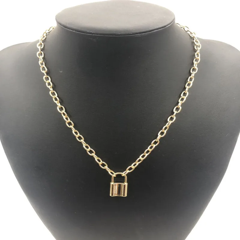 Персонализированные ретро геометрическое ожерелье Простой locky дикий