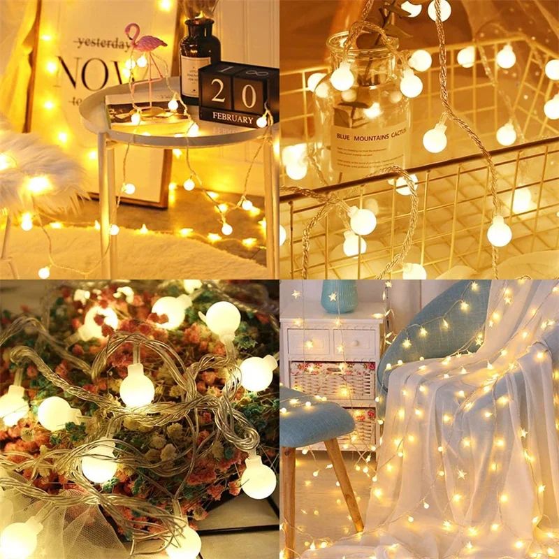 solar led lights outdoor Fairy String Lights Solar Light Outdoor 8 Modes 100LED Waterproof Globe Starry Strings for Christmas Bedroom Garden Yard Wedding solar security light with motion sensor