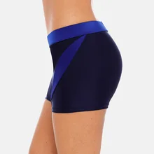 Attraco женские пляжные шорты для плавания лоскутный цвет купальный костюм с бикини трусы раздельные танкини купальные трусы