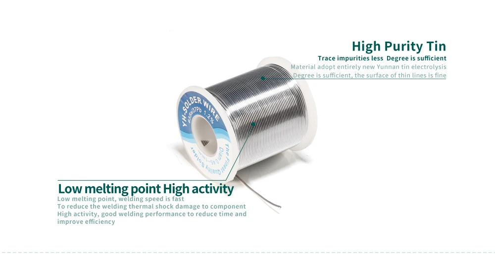 YIHUA 50g Soldering Tin Wire Tin Melt Rosin Core 0.4mm  0.6mm 0.8mm 1mm Soldering Wire Roll No-clean FLUX 2.0% miller infinity welding helmet