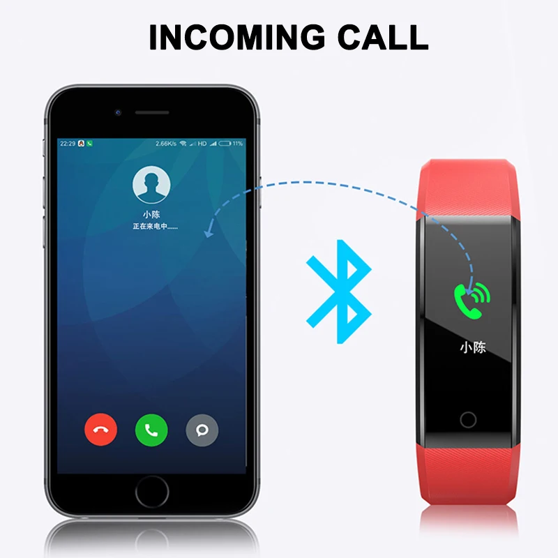 Bluetooth Смарт Браслет часы пульсометр Монитор артериального давления Спорт отслеживание AS99