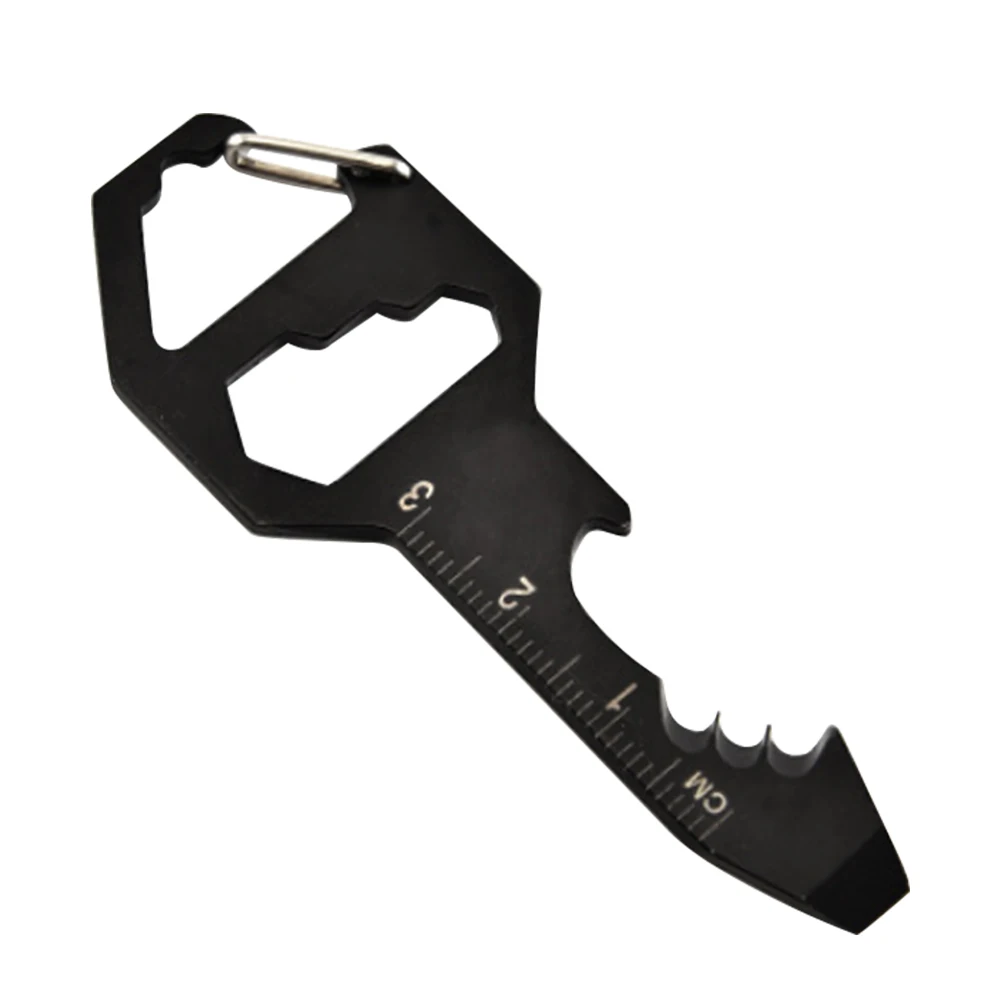 

Bottle Opener Hiking Stainless Steel Accessories Camping Multifunctional Outdoor Tools Key Chain Wrench Driver Survival Mini