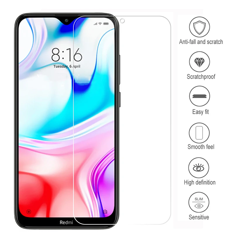 Закаленное стекло для Xiomi Redmi 8 8A Note 8T блестящее Redminote Pro 8pro A T Note8t защитная