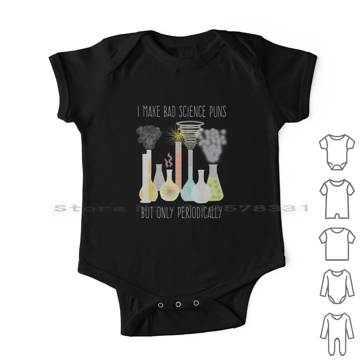 

Science Pun Newborn Baby Clothes Rompers Cotton Jumpsuits Funny Science Chemistry Pun Chemical Reaction For Science Teacher