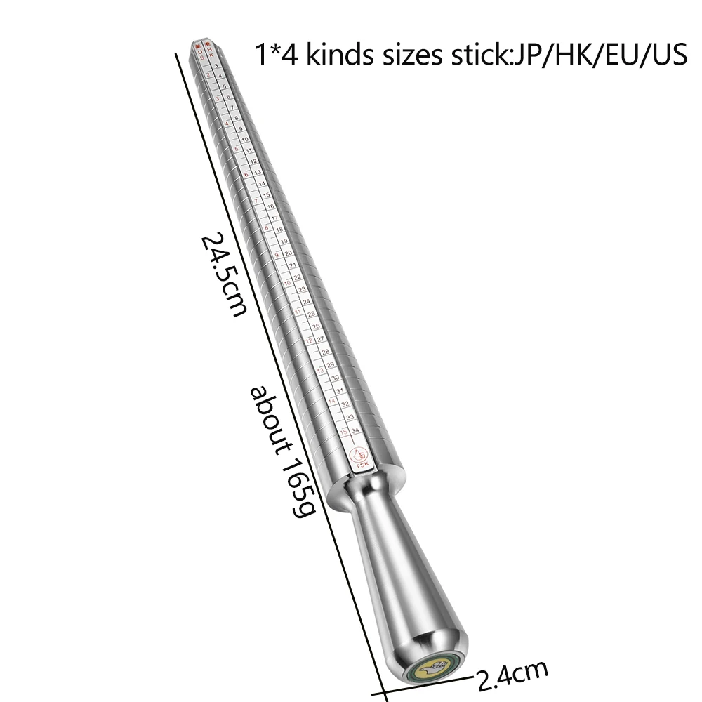Deluxe Metal Ring Sizer and Mandrel Gauge
