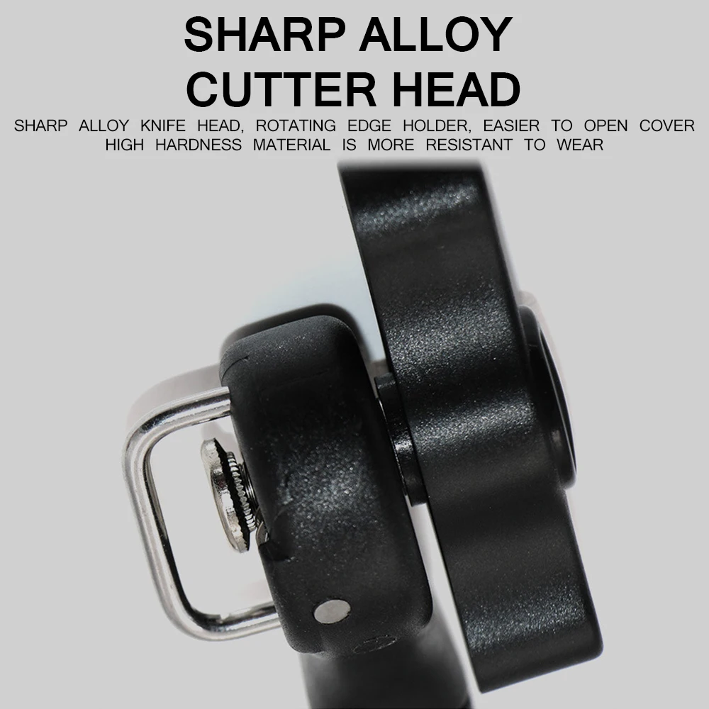 Professional Kitchen Tool Safety Hand-actuated Can Opener Side Cut Easy Grip Manual Opener Knife For Cans Lid Can Opener