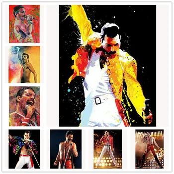 

5D DIY Diamond Painting Queen Band Freddie Mercury Diamond Embroidery Rhinestones Pictures Full Diamond Mosaic Decoration gift