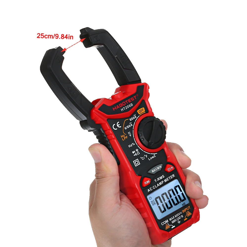 

HABOTEST Digital NCV Pliers Ammeter Clamp Multimeter AC/DC Measurment Current Amperometric Clamp Meter for Measuring