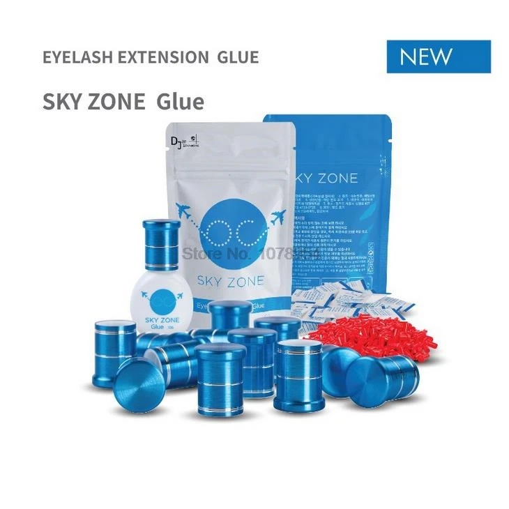 100pcs New Sky Zone Glue For Eyelash Extensions Low Irritation Fume