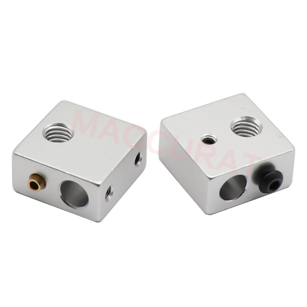 Reprap Makerbot MK7 MK8 Aluminium Heater Block for Print Head Hot End Heating Block 20*20*10 20x20x10 Mm for 3D Printer 3d printer hotend,3d printer parts