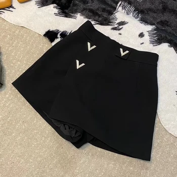 

women's high quality shorts 2020 spring women high waist short trousers