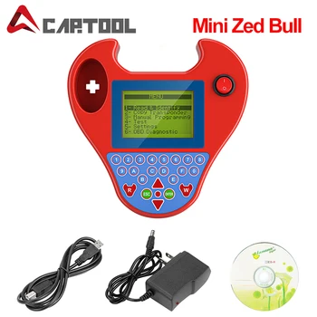 

obd2 car tools Mini Zed Bull Auto car key Programmer Red/black ZED BULL car key chip reader Diagnostic tool with multi-languages