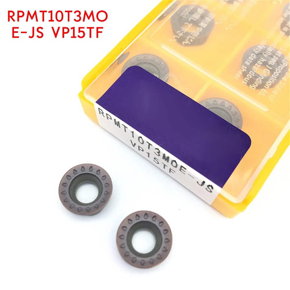 RPMT10T3MO E JS VP15TF твердосплавные вставки фрезерный токарный инструмент RPMT 10T3MOE