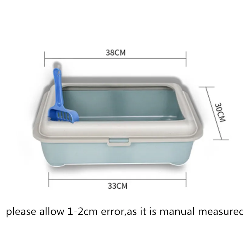 Переносная миска для кошачьего туалета, тренировочный песочный ящик для мусора с совком для домашних животных, котенок, легко чистится
