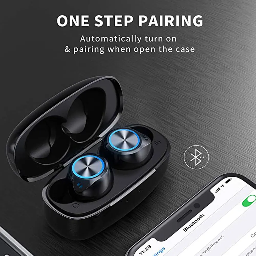 VANKYO XA80MQ Wireless Earbuds in-Ear Bluetooth 5.0 Earphones USB-C Charging Case IPX7 Waterproof Sport Earphones Touch Control