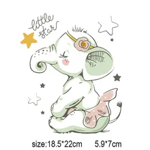 Мультяшные нашивки в виде животных, термопереводная ткань, печатная наклейка, сделай сам, Железная на одежду, сумку, обувь, логотип бренда на заказ