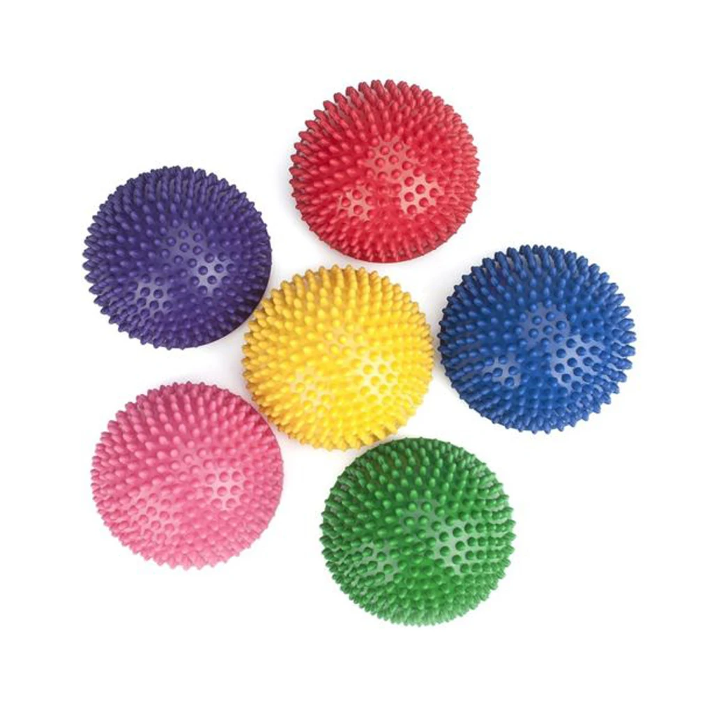 Green Yoga Half Ball Dome Balance Trainer Anti-Slip Hedgehog Exercise Balance Ball Agility Training for Gym Yoga Pilates
