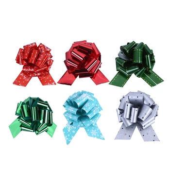 

12 Pcs Christmas Pull Bow Gift Ribbons Flower Wrappers for Wedding Events Birthday Decoration Happy Christmas Gifts Decoration