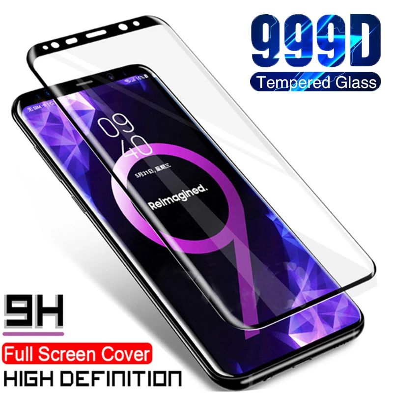 Protector de pantalla de cristal templado para Samsung Galaxy Note 9, 10 Plus, 8, S8, S9, S6 Edge, S7, Note 20, Ultra, S20, S10 Plus, S21