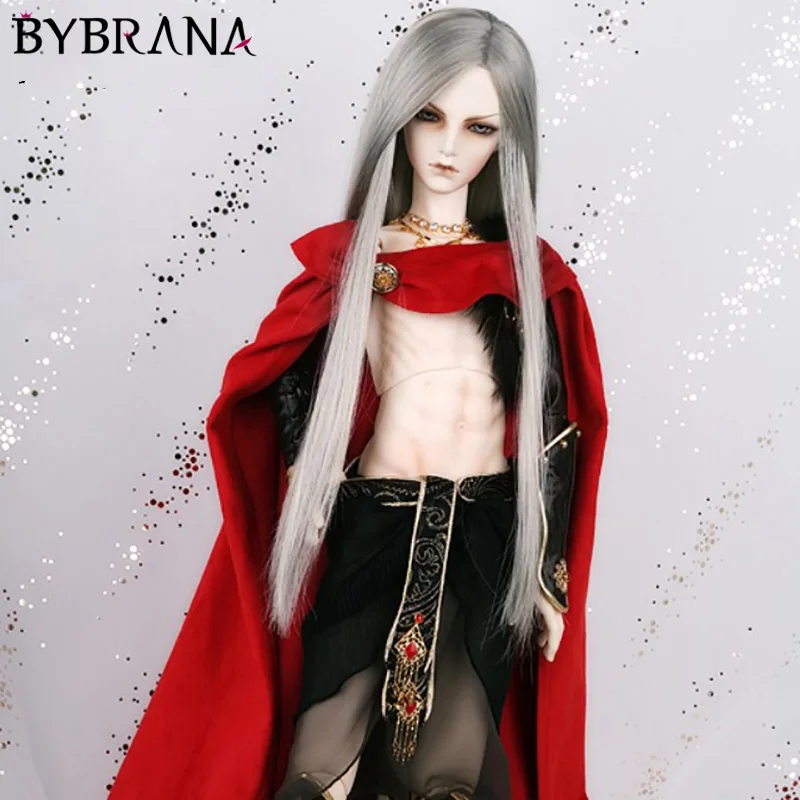 Bybrana 1/3 1/4 1/6 1/8 BJD парики длинные прямые волосы из термостойкого волокна для кукол