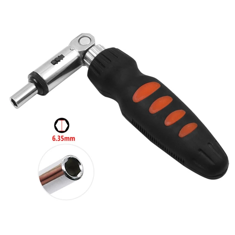 

Multifunctional Two-way 180Â° Rotatable Ratchet Screwdriver Handle Magnetic Bits Precision Socket Adjustable Hand Tools