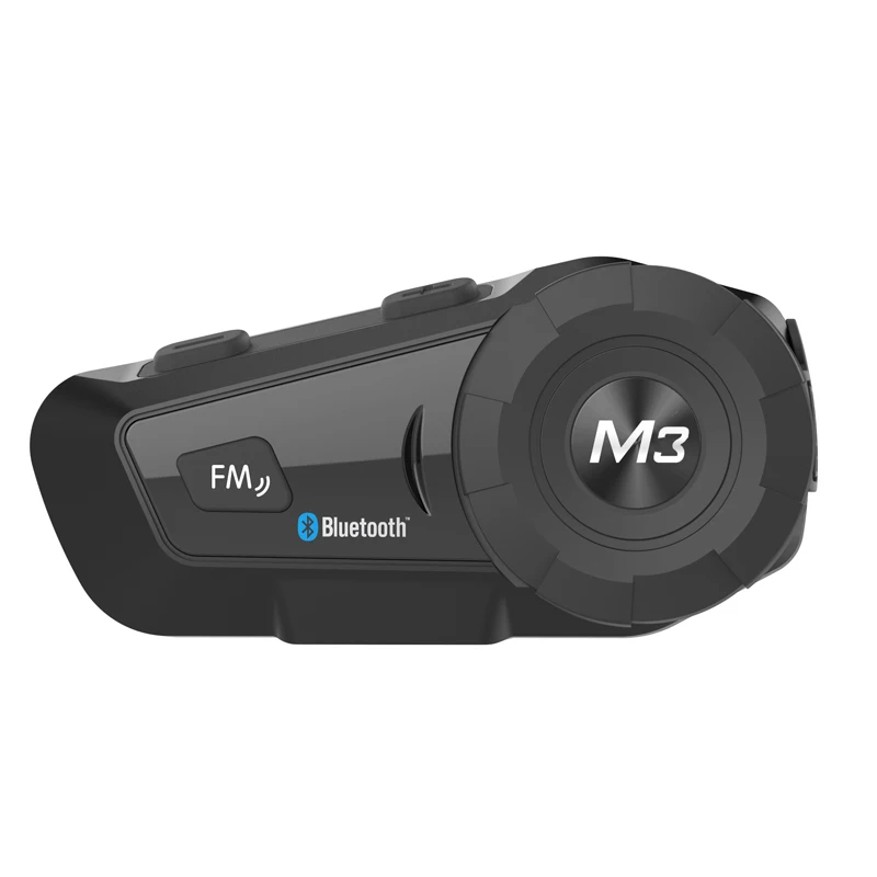 MORNYSTAR мульти-функциональный MP3 FM голосовых команд Bluetooth мотоциклетный шлем Проводная гарнитура с Bluetooth соединение с двухстороннее радио - Цвет: Черный