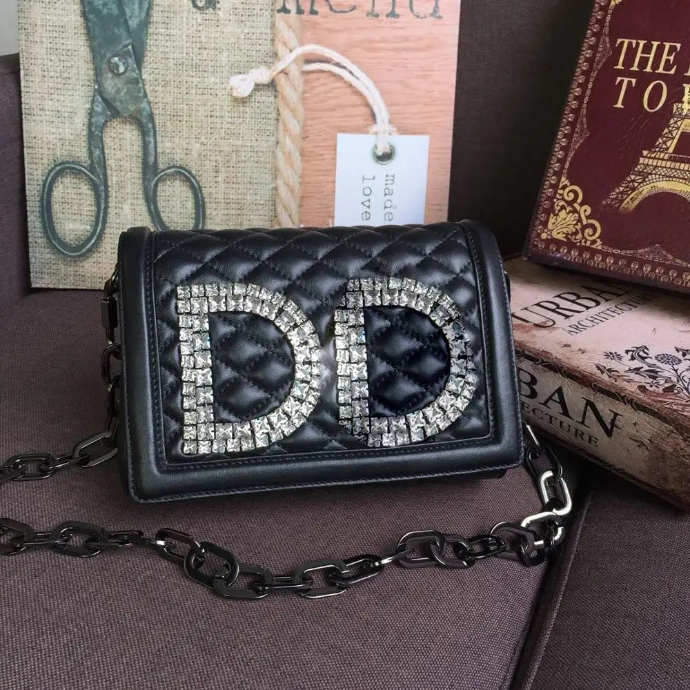 

2019 High quality Genuine Leather Brand Female Shoulder Bag Luxury Handbags Women Bags Fashion Mini Square Mobile Messenger bag