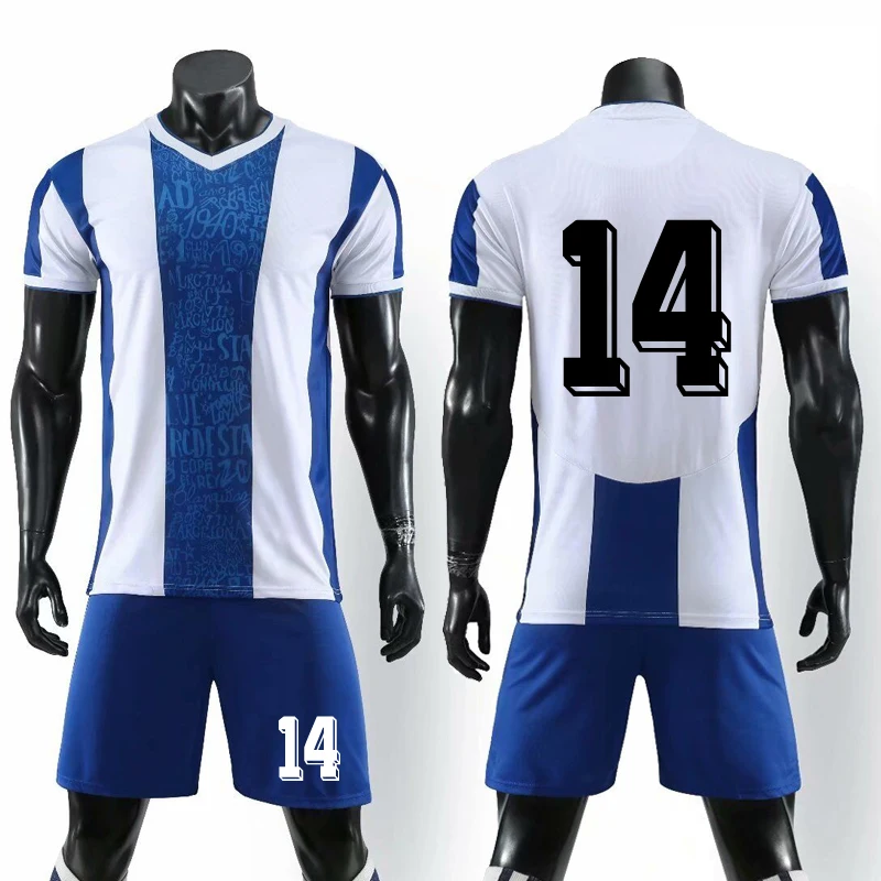 number 14 Mens Soccer Tracksuit Breathable Football Jerseys Uniforms Kits Team Sport Survetement Training Suit Custom Name(No Badge - Цвет: number 14