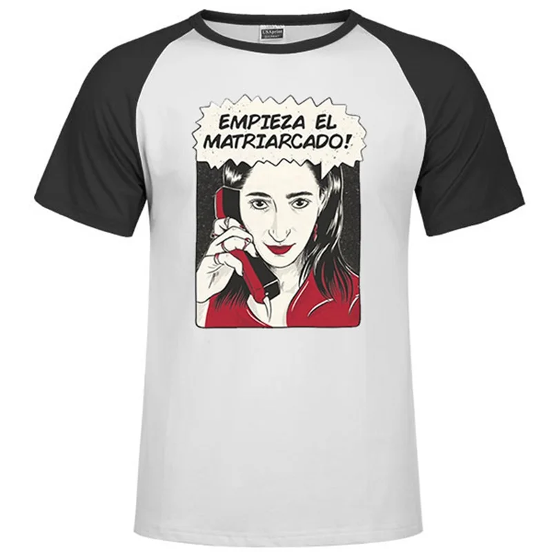 Одна деталь La Casa De Papel Мужская футболка Money Heist Tees сериал футболка женская короткий рукав House Of paper off white футболка