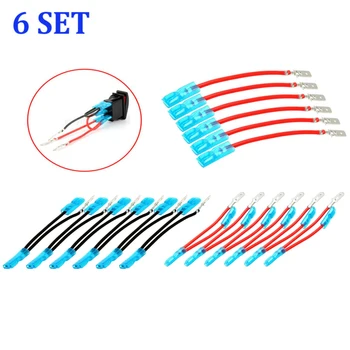 

100% Brand New 6 Set 5Pin Jumper Wire Cable Wiring Kit For On/Off Rocker Switch LED Light Bar Durable And Practical