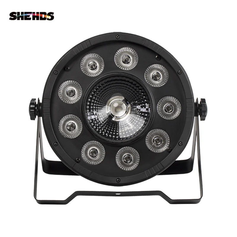 4 шт. SHEHDS LED Flat Par 9x10W + 30W RGB Light ing 3 в 1 Светодиодный светильник DMX512 Диско s