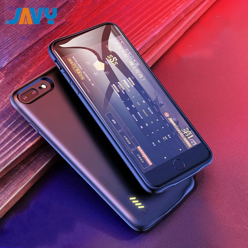 

JAVY Battery Charger Case For iPhone 6 6S 7 8 Plus Portable Power Bank Charger Cover Ultra Slim Charging Powerbank