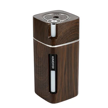 

USB Air Humidifier with Color Night Lamp Aroma Essential Oil Diffuser Fogger Mist Maker for Home Office Car Deep Wood