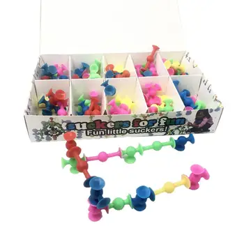 

Soft Building Blocks Kids DIY Squigz Sucker Funny Silicone Block Model Construction Toys Creative Gifts For Children Boy