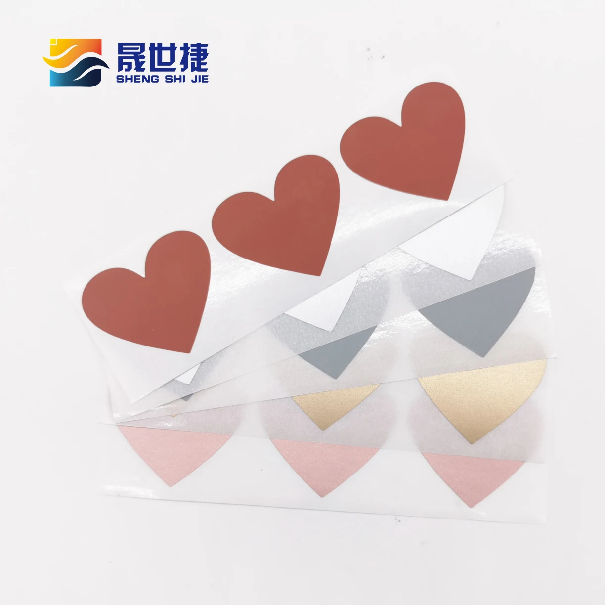 

Shengshijie, 30x35 мм, 100 дюйма, Зеркальная Наклейка с рисунком любовного сердца, золотисто-серая наклейка для вечерние, стикер для активности s