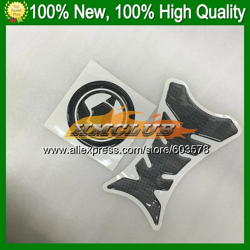 3D углеродного волокна Танк Pad для KAWASAKI NINJA ZZR600 05 06 07 08 ZZR 600 2005 2006 2007 2008 05-08 CL221 3D газа Кепки стикеры наклейки
