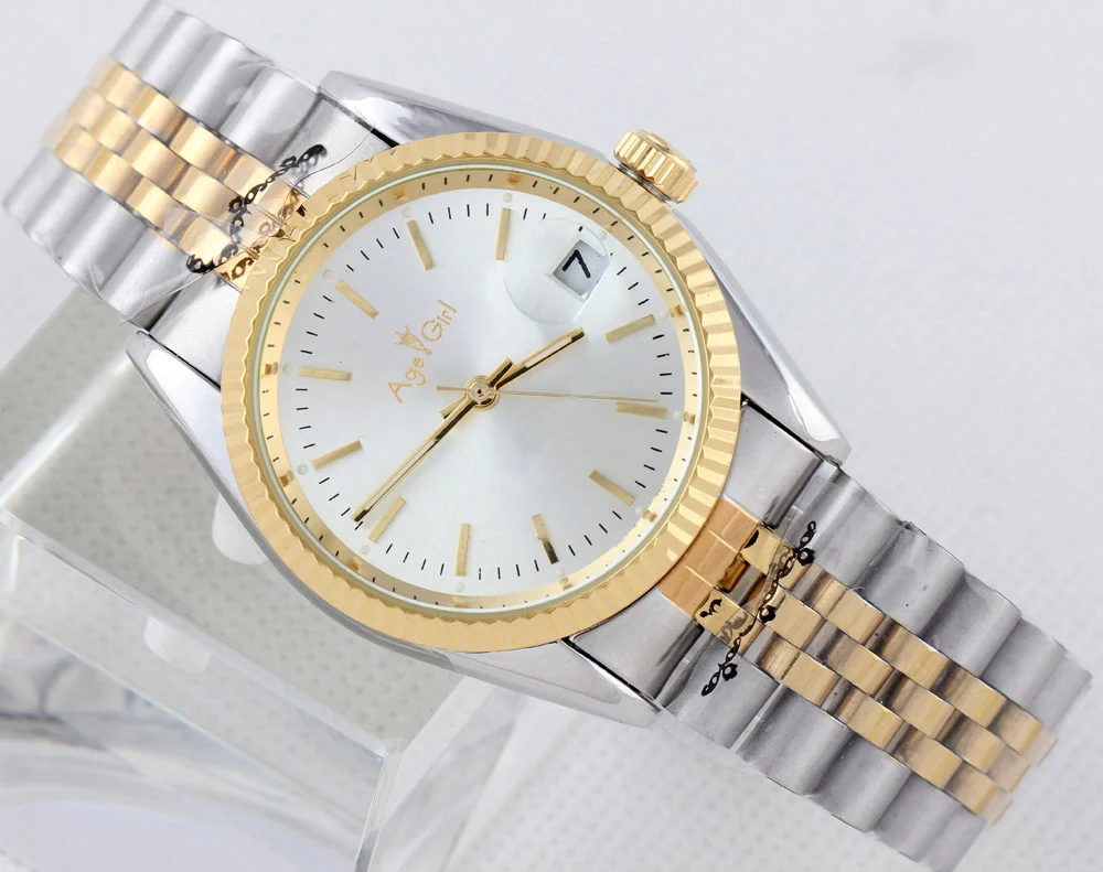 Роскошные брендовые новые часы для мужчин Datejust, серебристые золотые часы, автоматические механические часы из нержавеющей стали с датой, часы Relogio Masculine - Цвет: 6