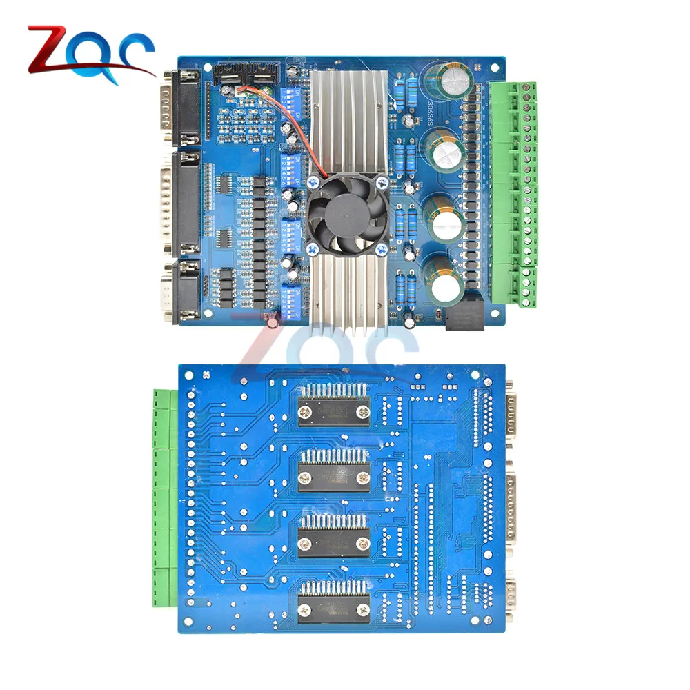 TB6560 DC 12-36 в 3A 4 оси шагового двигателя плата контроллера с ЧПУ двигатель постоянного тока привод с вентилятором для однополярный биполярный шаговый двигатель