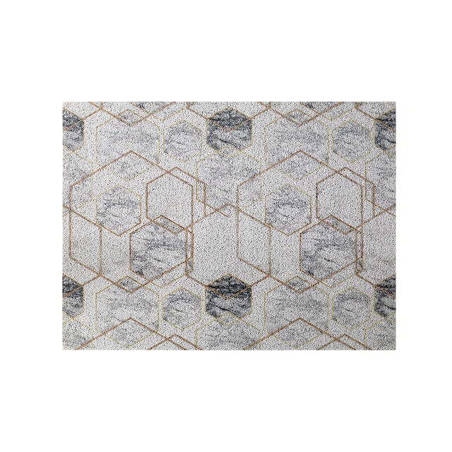 Door Mat Carpet Hallway Bedroom Living Room Balcony Porch Entrance Doormat Dust Removal Waterproof Non-slip Silk Loop Mat Carpet N