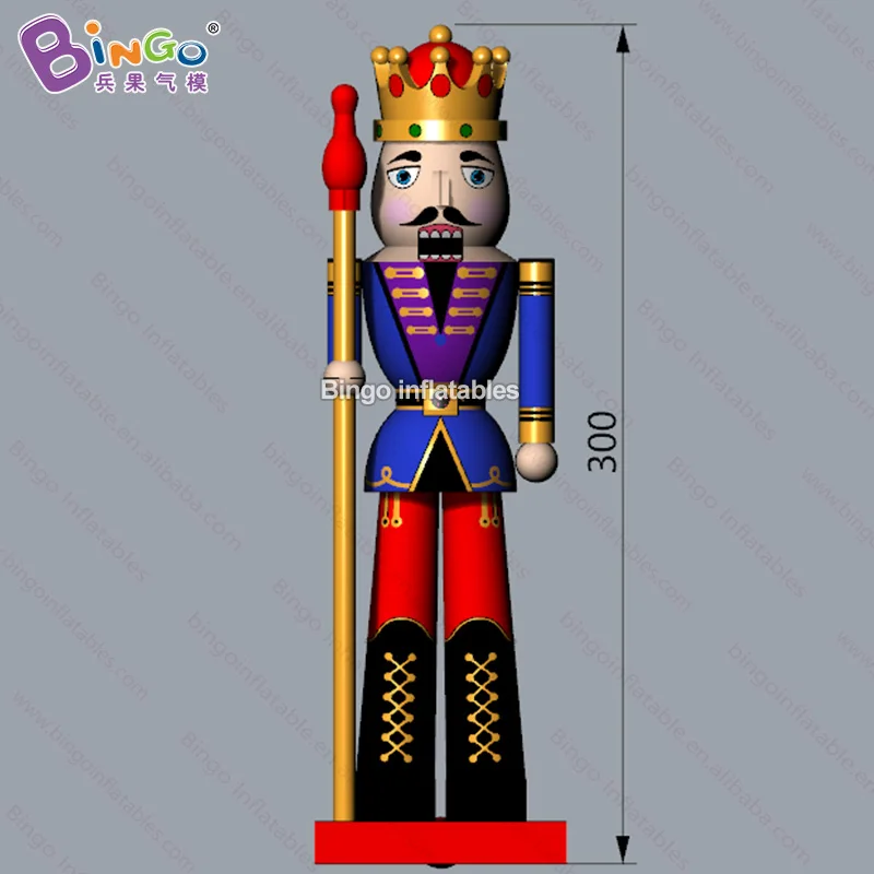 3 м высота надувной Страж мультфильм Рождественская игрушка Персонализированная модель солдата для украшения входа в замок