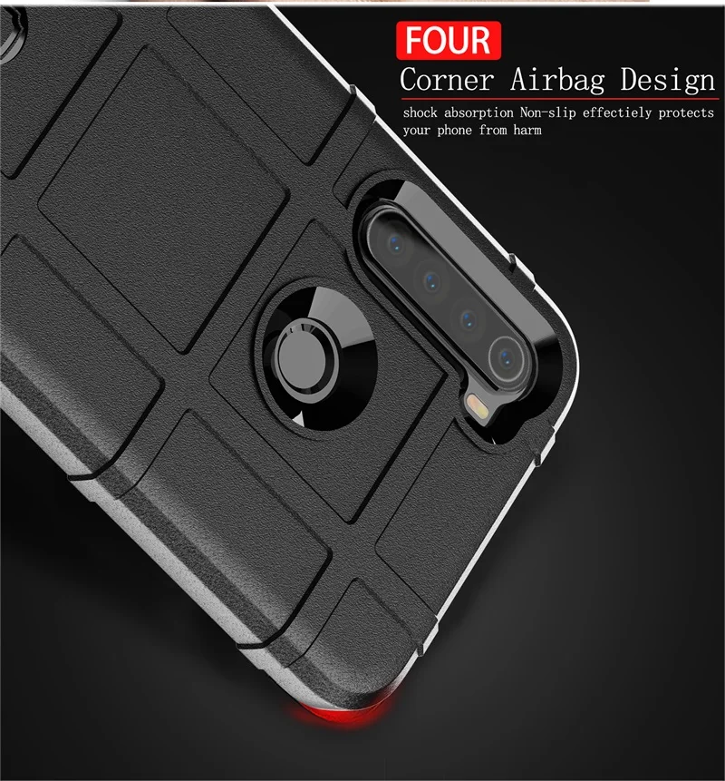 Luxury Rugged Shield Airbags Case For Xiaomi Redmi Note 8T Case Matte Soft Silicon TPU Back Cover For Redmi Note8 Note 8 Pro  (6)
