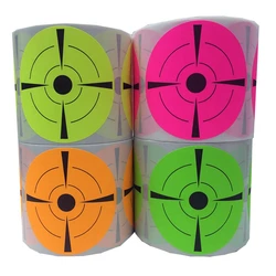 Adhesivo redondo fluorescente para entrenamiento de Paintball, accesorios de caza y Tiro, 200 piezas