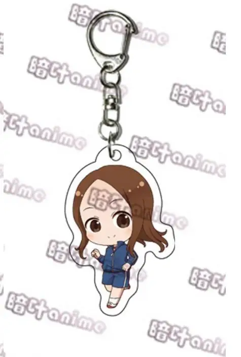 04 Аниме Teasing Master Takagi-san Takagi Nishikata Косплей двухсторонний акриловый брелок в виде фигуры брелок-подвеска подарки - Цвет: 04