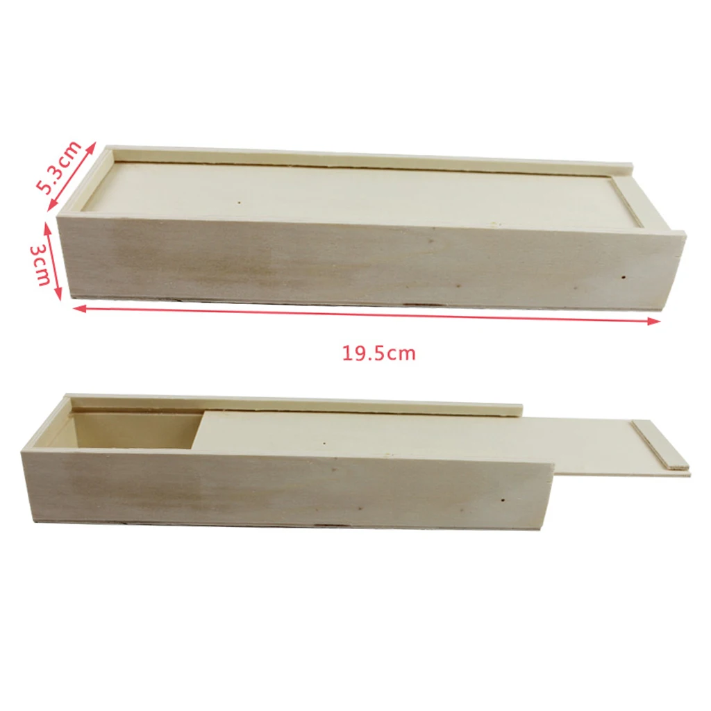 Blank Unfinished Wood Wooden Box Jewelry Gift Boxes for Kids Toys Painting Craft