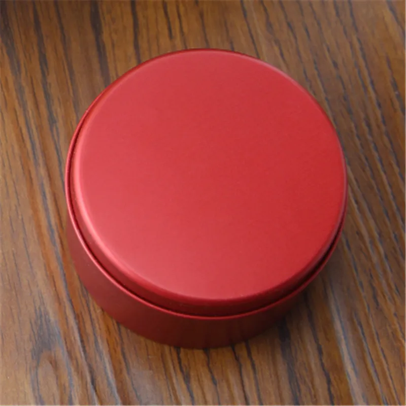 Red 12 шт./лот, дешевая мини коробка для хранения чая из олова, маленькая круглая коробка для торта/монеты/металлическая коробка для конфет чехол для свадебного подарка, органайзер, контейнер - Цвет: Red