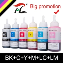 HTL 6PK 100 мл набор заправки чернил, красителей для Epson для Canon для hp для Brother для Lexmark для Dell принтер для СНПЧ чернила