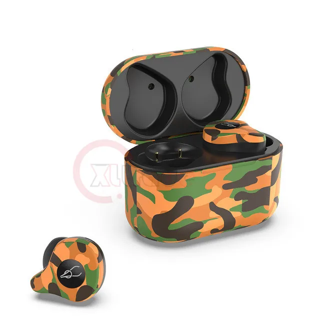 Новые Sabbat X12 pro TWS Беспроводные наушники с Bluetooth зарядная коробка Наушники стерео HiFi объемные гарнитуры Близнецы PK E12 - Цвет: Sahara
