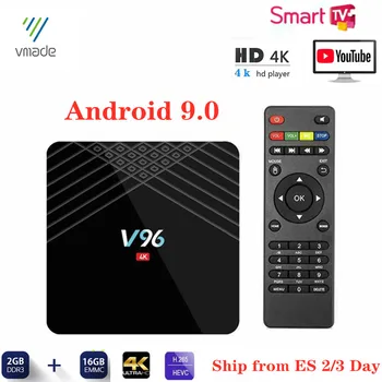 

V96 Mini TV Box Android 9.0 WIFI 1.5GHZ Smart IP-TV Box 2G 16GB Allwinner H6 Quad Core Google TV Netflix Youtube Media Player
