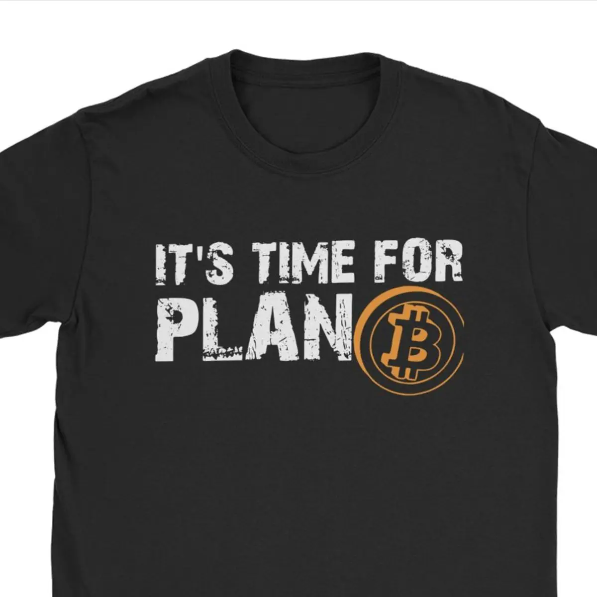 Men's It's Time For Plan B Bitcoin BTC Crypto Currency T Shirts Cryptocurrency Blockchain Christmas T-Shirts Drop Ship 2
