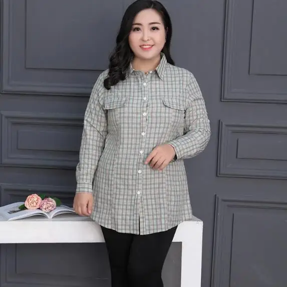 Туника женские блузки рубашки 2020 размера плюс с длинным рукавом хлопковая блуза